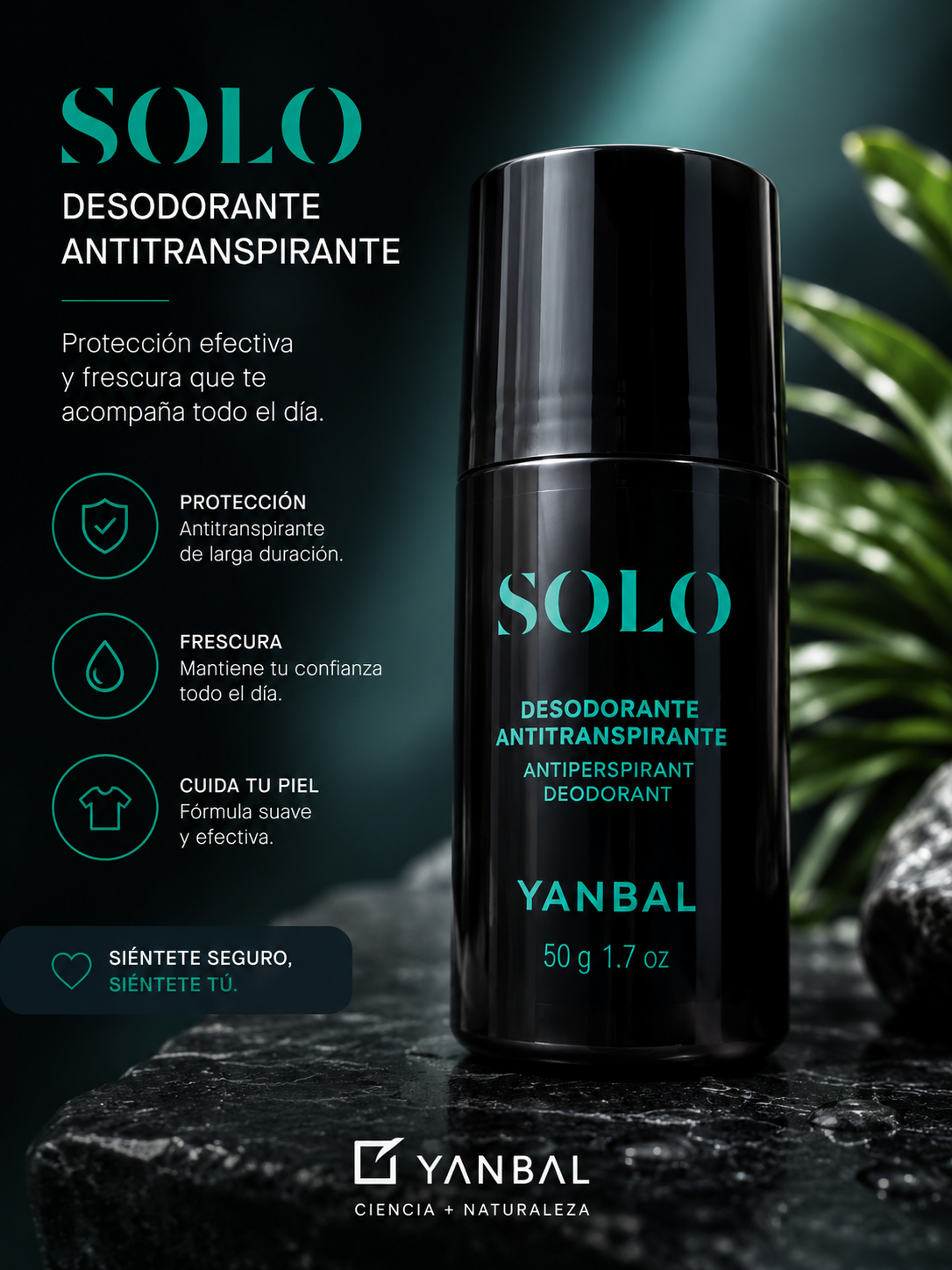SOLO DESODORANTE ANTITRANSPIRANTE – YANBAL